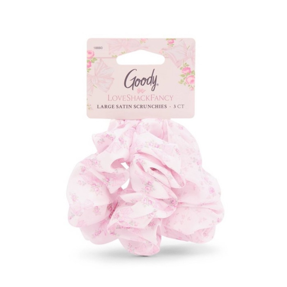 Goody LoveShackFancy Large Satin Scrunchies